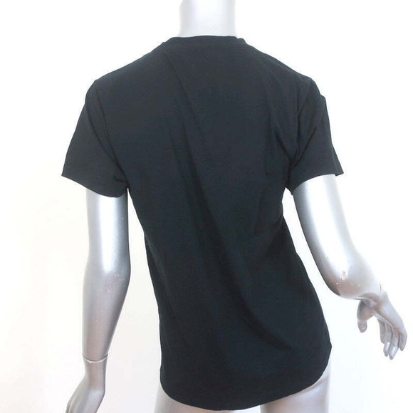 Isabel Marant Zaof Logo Tee Black Cotton Size Extra Small Short Sleeve Top - Picture 5 of 8